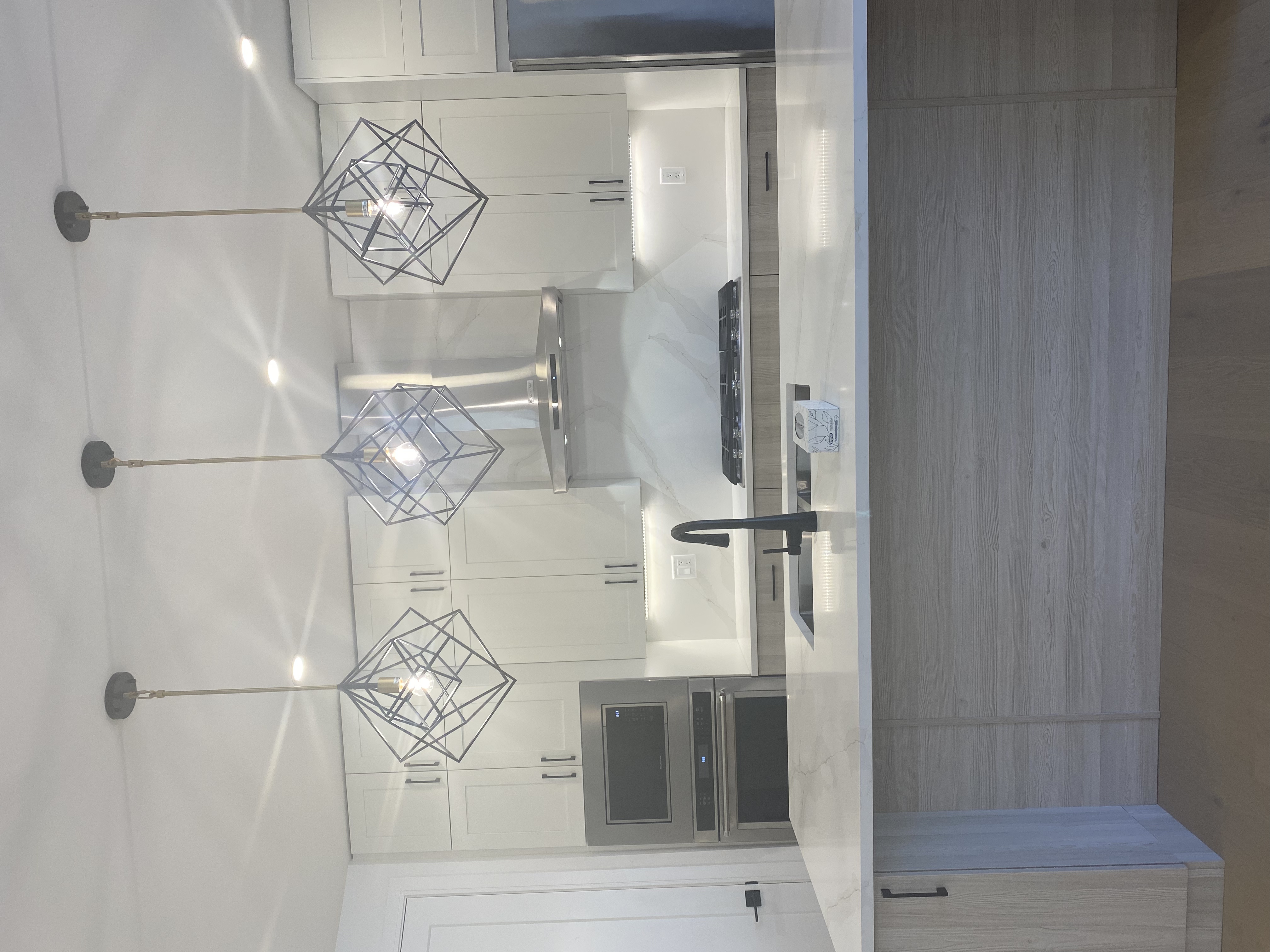 Custom Cabinets- Matt white& Gloss white