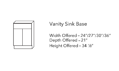 Vanity Sink Base